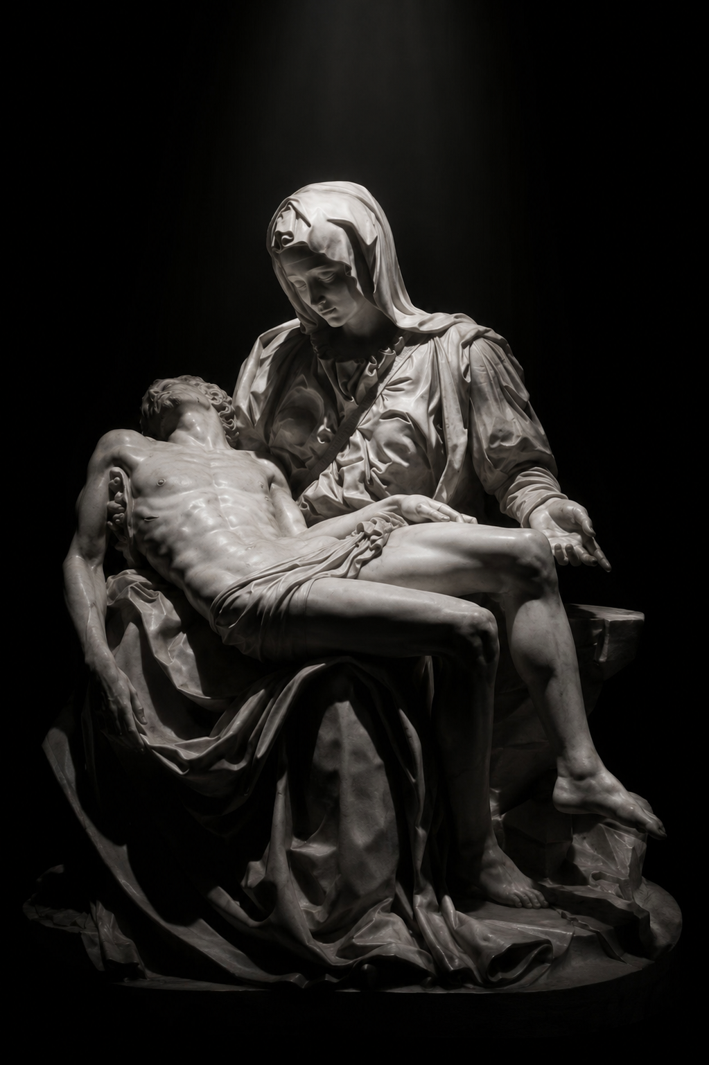 Mother Mary holding the infant Jesus
